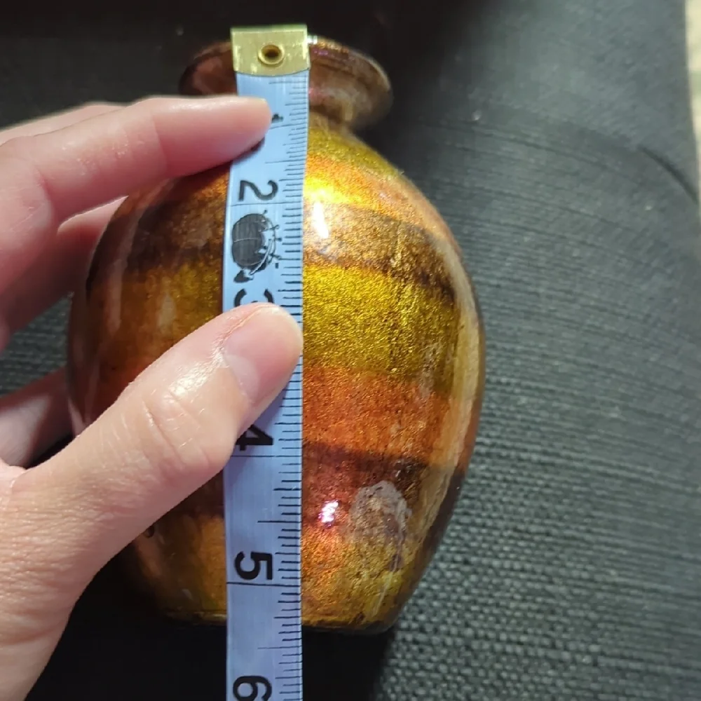 Handcrafted Multicolor Ceramic Vase - Picture 4 of 4